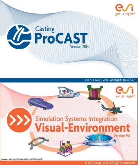 ESI ProCAST v2014.o & Visual/Environment v9.6 f Win64
