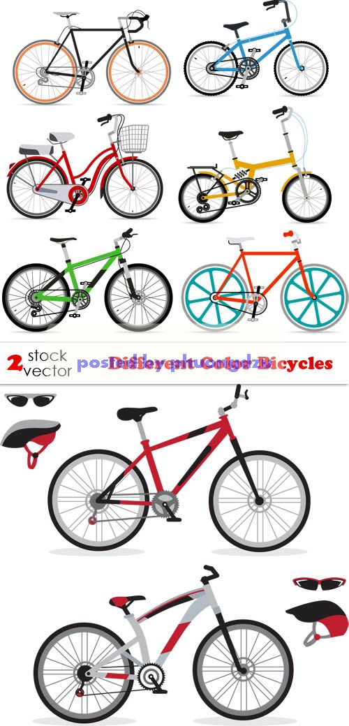 Vectors - Different Color Bicycles 5