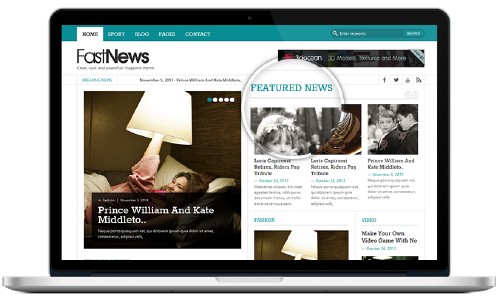Fast News - Magazine WordPress theme