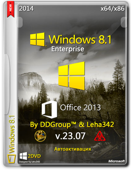 Windows 8.1 Enterprise x64/x86 + Office 2013 Pro Full v.23.07 By DDGroup™ & Leha342 (RUS/2014)