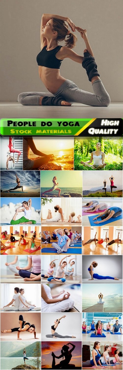 People do yoga Stock Images- 25 HQ Jpg