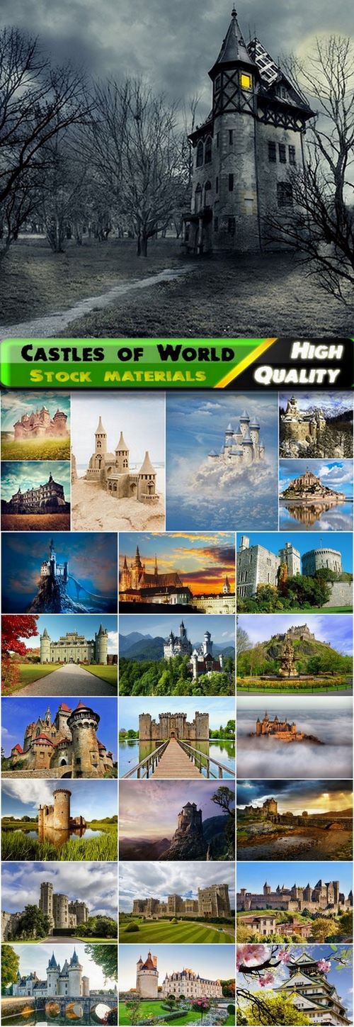 Castles of World Stock Images - 25 HQ Jpg