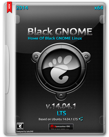 Black GNOME v.14.04.01 LTS x64 (MULTI/RUS/2014)