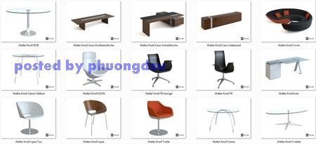 [Max] 3D Models: Furniture Walter Knoll