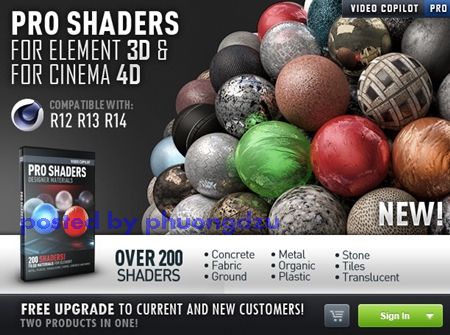 [Max] Videocopilot Pro Shaders for c4D