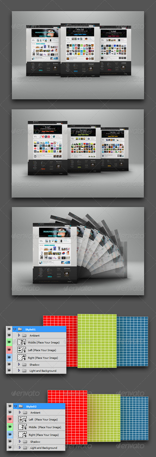 Web Page Display Mockup