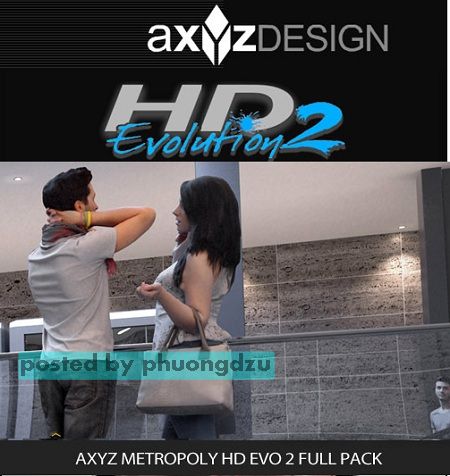 [3dMax] AXYZ-Design - Metropoly 3D People EVO HD v2 FULL