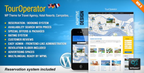 Nulled Tour Operator v3.3 - WP theme with Reservation System