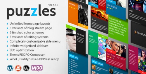 Nulled Puzzles v3.6.1 - WordPress MagazineReview with WooC