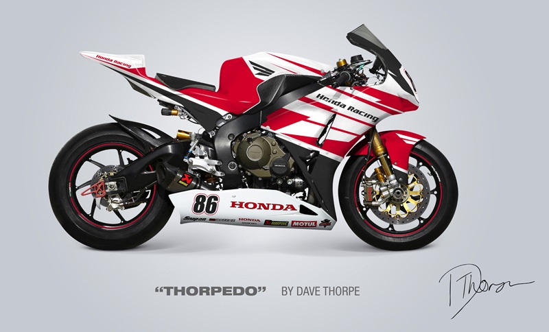Honda UK: гоночные аэрографии Honda CBR1000RR Fireblade