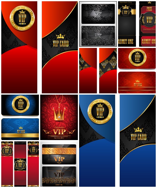 Premium VIP card background - vector stock