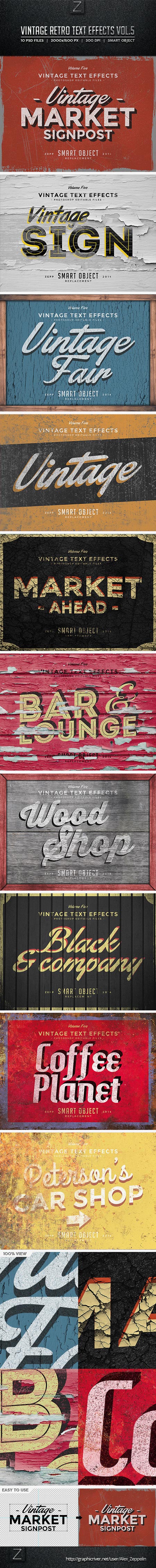 Vintage Text Effects Vol.5 8774175