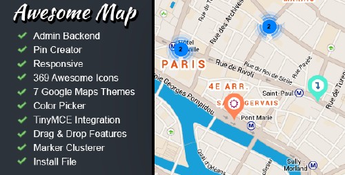 CodeCanyon - Awesome Map - Fully Customizable Markers Map v1.1