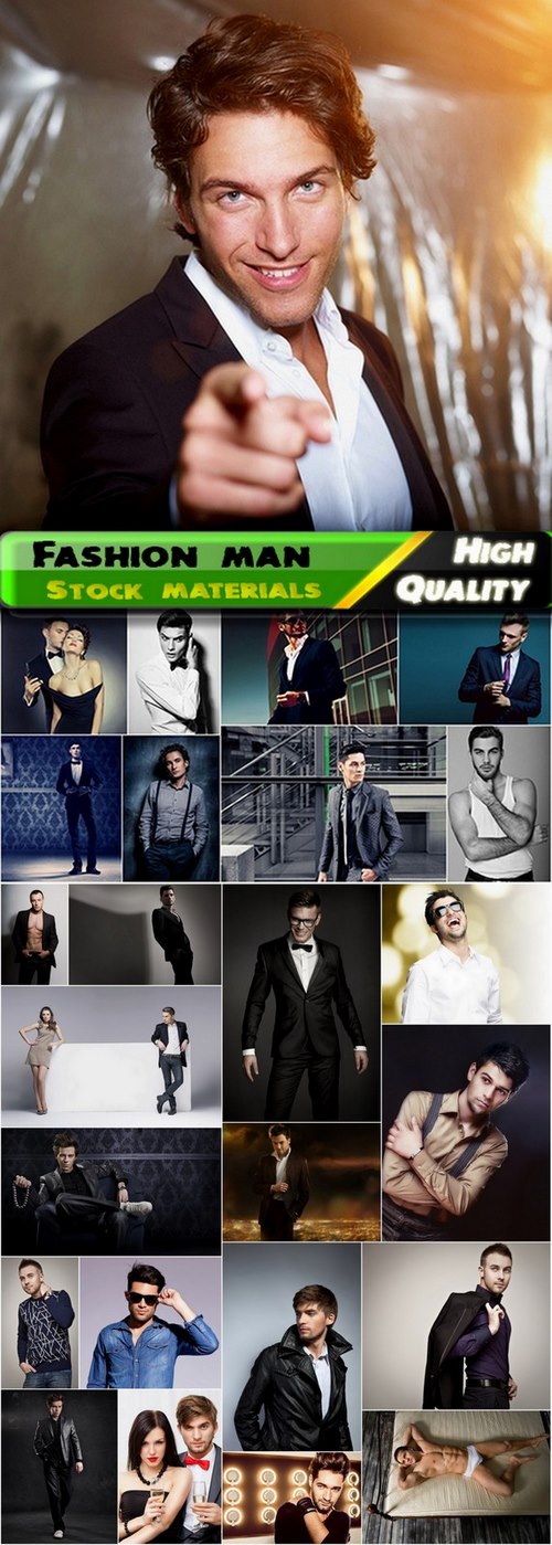 Glamour and fashion man Stock images - 25 HQ Jpg