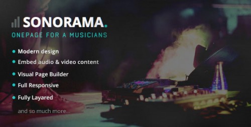 Nulled Sonorama - Music Band & Musician WordPress Theme