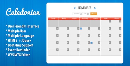 CodeCanyon - Caledonian PHP Event Calendar