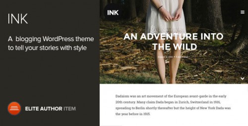 Download Ink v1.2.1 - A WordPress Blogging theme to tell Stories