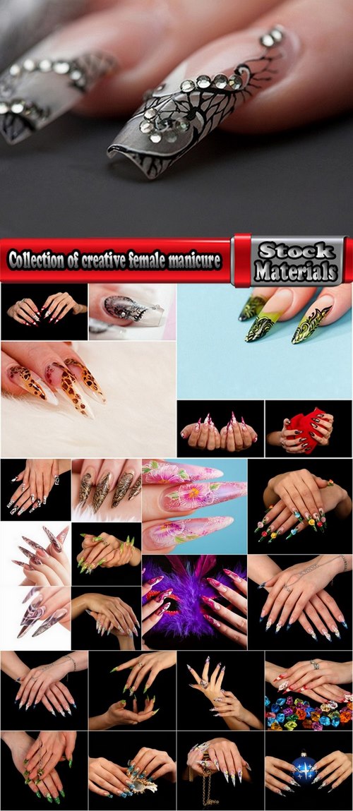 Collection of creative female manicure 25 UHQ Jpeg