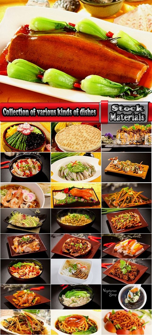 Collection of various kinds of dishes for restaurants 25 UHQ Jpeg