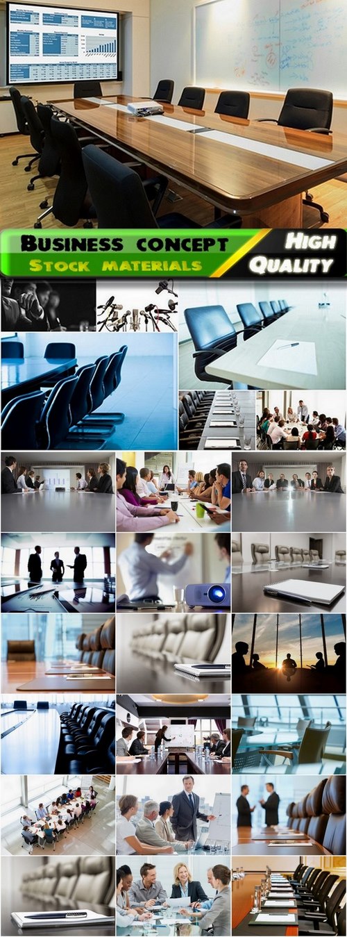Business concept or boardroom interior - 25 Eps