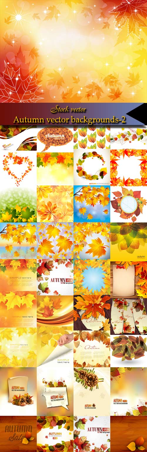 Autumn vector backgrounds-2