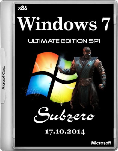 Windows 7 Ultimate Edition SP1 Subzero 17.10.2014 (x86/RUS)