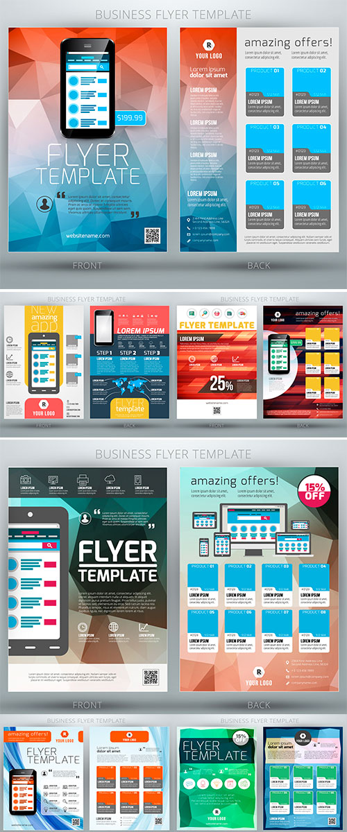 Stock: Abstract vector business flyer brochure template