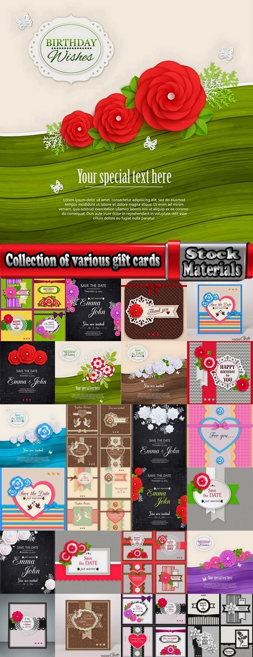 Collection of various gift cards #2-25 Eps