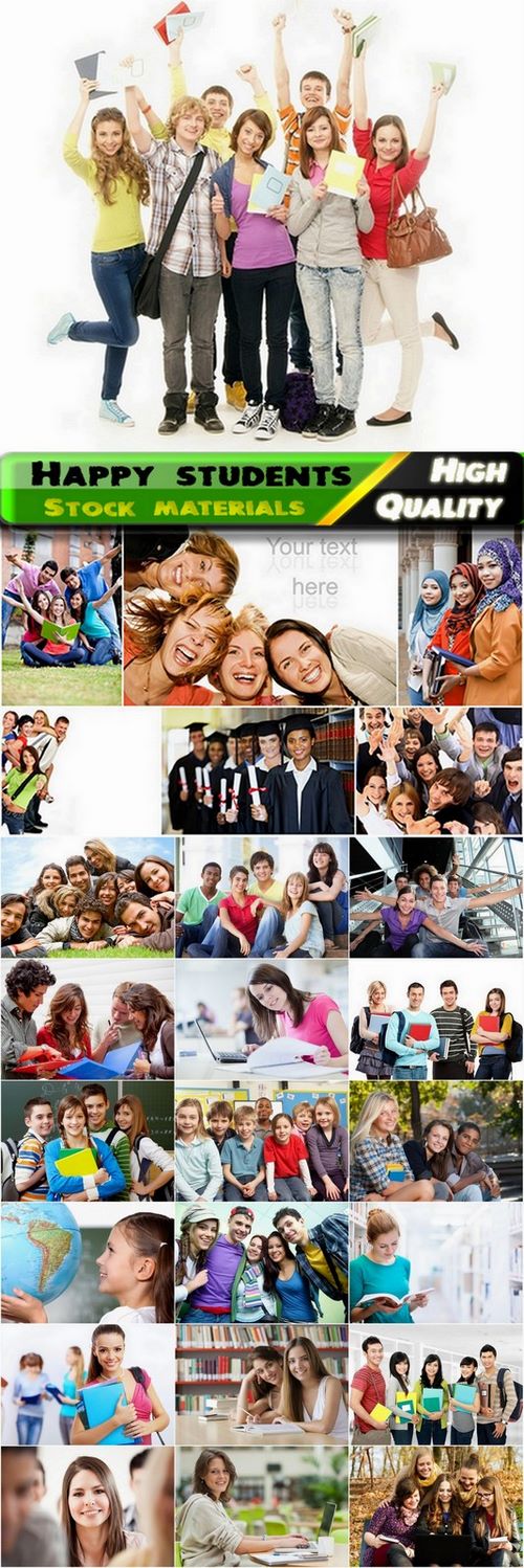 Happy students and education Stock images - 25 HQ Jpg