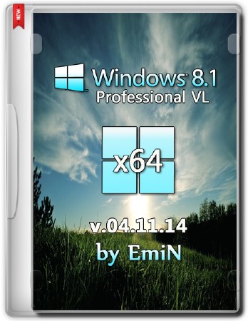 Windows 8.1 Professional Full by EmiN 04.11.2014 (x64/2014/RUS)