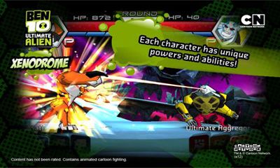 Screenshots of the game Ben 10 Xenodrome for Android phone, tablet.