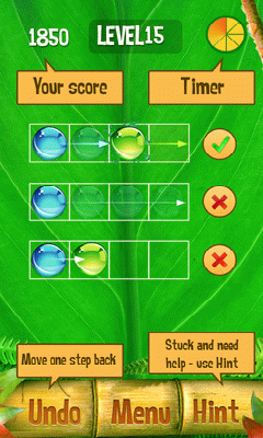 Screenshots of the game Droplets on Android phone, tablet.