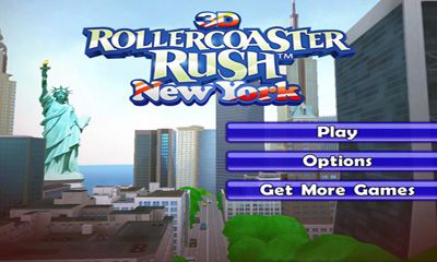 Screenshots of the game 3D Rollercoaster Rush. New York on Android phone, tablet.