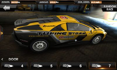 Screenshots of the game Car Club: Tuning Storm on Android phone, tablet.
