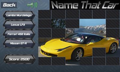 Captures d'écran du jeu, le Nom de Cette Voiture, sur votre téléphone Android, une tablette.
