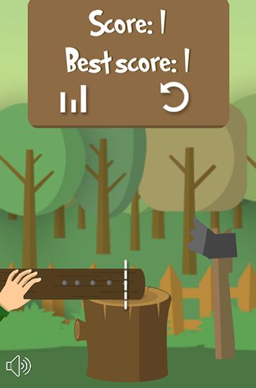 Screenshots of the game Cut the timber. Lumberjack simulator on Android phone, tablet.