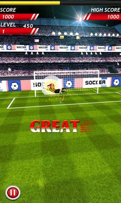 Screenshots of the game Soccer Kicks on Android phone, tablet.