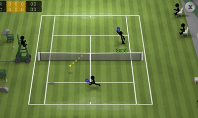 Screenshots of the game Stickman Tennis for Android phone, tablet.