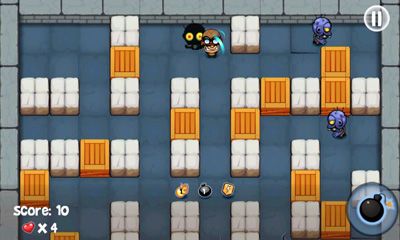 Captures d'écran du jeu Bomberman vs Zombies sur Android, une tablette.