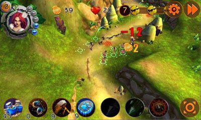 Screenshots of the game Tribal Wars TD on Android phone, tablet.