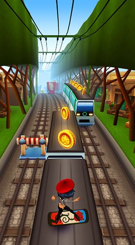 Screenshots of the game Subway surfers: World tour Paris on Android phone, tablet.