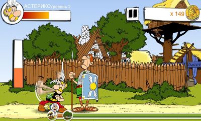 Screenshots of the game Asterix Megaslap on Android phone, tablet.