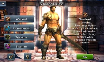 Captures d'écran du jeu Dungeon Hunter 3 pour Android, une tablette.