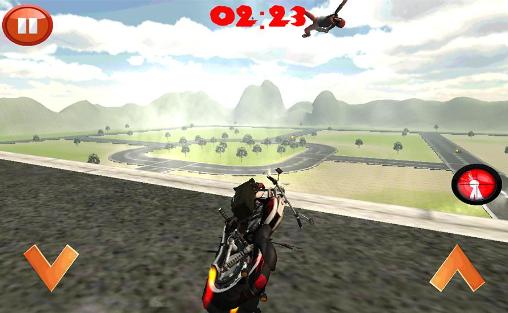 Screenshots of the game Gunship bike on Android phone, tablet.