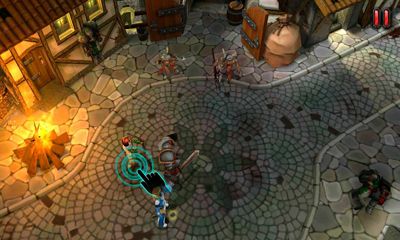 Captures d'écran du jeu Héros de la destinée pour Android, une tablette.