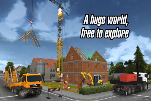 Screenshots of the game Construction simulator 2014 for Android phone, tablet.