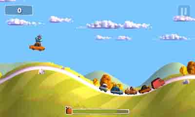 Captures d'écran du jeu Sunny hillride sur Android, une tablette.