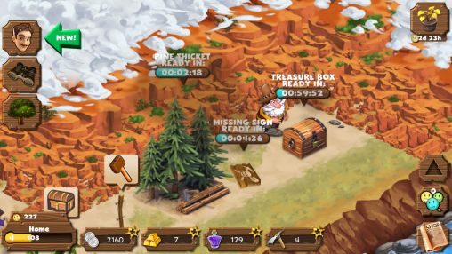 Screenshots of the game Westbound on Android phone, tablet.