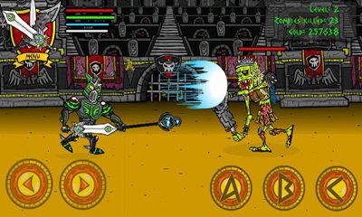 Screenshots of the game Zombie coliseum on Android phone, tablet.