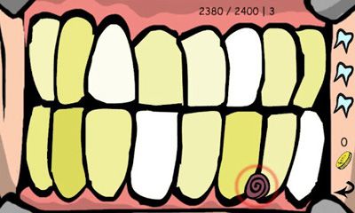 Captures d'écran du jeu Mad Dentiste sur Android, une tablette.